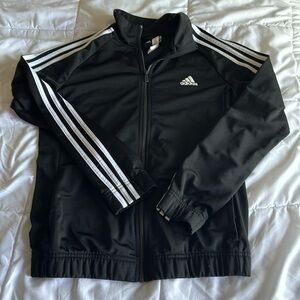 Adidas woman track jacket, M, black, side pockets, like new, accept most offers